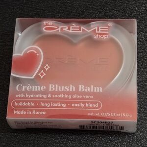 🎁❤️The Crème Shop Heart Shape Creme Blush Balm in Lovestruck